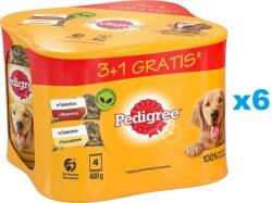 PEDIGREE Adult 24x400 g nedves teljes értékű eledel felnőtt kutyáknak csirke és marhahús zselében