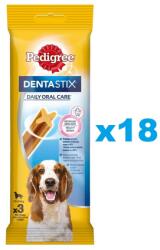 PEDIGREE DentaStix (közepes fajták) fogászati csemegék kutyáknak 54 db. - 18x77g