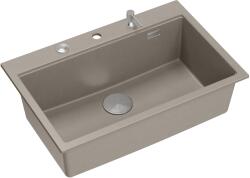Quadron Marc graniteq mosogató 76x50 cm szürke/grafit/onix-bézs HQM7650U4_BS