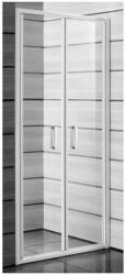 Jika Lyra plus - Zuhanyajtó kétszárnyú 900x1900 mm, fehér/üveg dekor csíkokkal H2563820006651 (H2563820006651)