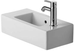 Duravit Vero - Mosdókagyló 500x250 mm, túlfolyóval, jobb oldali csapfurattal, fehér színű 0703500008 (0703500008)