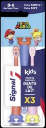Signal Kids Super Mario Soft gyerek Fogkefe 3db (64325637)