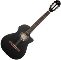 Ortega Guitars RCE125SBK-3/4 3/4 Negru satinat Chitară clasică cu preamplificare