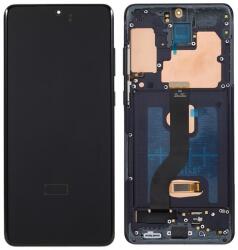 GH82-31430A Samsung Galaxy S20 Plus, / S20 Plus 5G fekete OLED kijelző érintővel kerettel előlap (GH82-31430A)