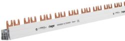 Hager Fázissín 28db 2P készülék részére, 10mm2, 63A, 56M, 1000mm (KDN263B) (KDN263B)