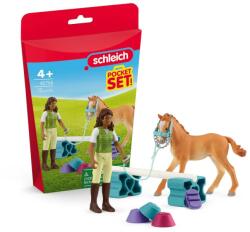 Schleich 42756 Pocket Set - Horse Club Edzés szett Tennessee Walker csikóval (42756)