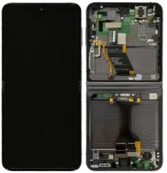 Samsung F731 Galaxy Z Flip 5 5G (2023) Előlap Keret+Nagy LCD Kijelző+Érintőpanel, Grafitszürke (GH82-31827A) Gyári Service Pack