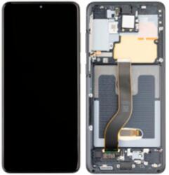Samsung GH82-31430A Gyári Samsung Galaxy S20 Plus OLED kijelző érintővel Fekete kerettel előlap (GH82-31430A)