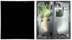 Samsung F956 Galaxy Z Fold 6 5G (2024) Előlap Keret+Nagy LCD Kijelző+Érintőpanel, Ezüst (GH82-35042A) Gyári, Service Pack