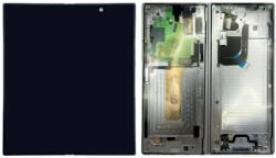 Samsung F956 Galaxy Z Fold 6 5G (2024) Előlap Keret+Nagy LCD Kijelző+Érintőpanel, Fehér (GH82-35042E) Gyári, Service Pack