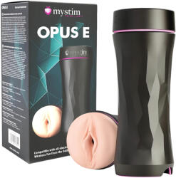 mystim Opus E Vagina - електро изкуствено влагалище (телесен-черен) - lovesexshop