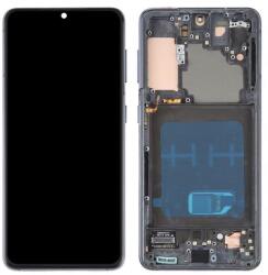  GH82-27254A Samsung Galaxy S21 fekete OLED LCD kijelző érintővel kerettel előlap (GH82-27254A)