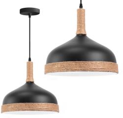 Toolight Szerszámlámpa, mennyezeti lámpa 1xE27 APP1421-1CP, fekete-barna, OSW-04185 (OSW-04185)