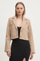 Abercrombie & Fitch zakó bézs, sima, egysoros gombolású, KI144-4179 - bézs XL