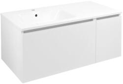 SAPHO Sapho, LOREA szekrény mosdóval 101x46x51, 5cm (70+30cm), bal, matt fehér, LE070-3131-L-01 (LE070-3131-L-01)