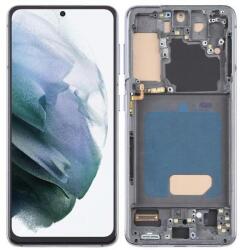 GH82-27254A Samsung Galaxy S21 5G szürke TFT LCD kijelző érintővel kerettel, előlap (GH82-27254A)