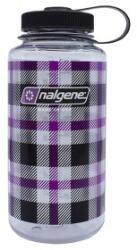 Nalgene Wide Mouth 1000 ml Sticlă Purple Plaid/5565-0134