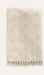 Calma House pamut pléd Chicago 180 x 260 cm - bézs Univerzális méret
