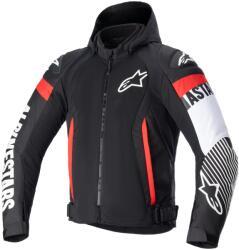 Alpinestars Jacheta moto Alpinestars Zaca Air Waterproof negru-alb-rosu fluo (AIM100-1087)