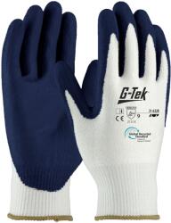 G-Tek G-TEK kötött, nitrilmártott munkavédelmi kesztyű - Fehér/Kék - 06/XS (GTEK-31-632R-EN-6)