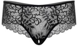  Daring Intimates Ella Crotchless Cheeky Panty Black S/M - sexyelephant
