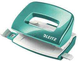 Leitz Lyukasztó 10lap fém testű mini Leitz Nexxt Wow jégkék (50601051) - cartridge