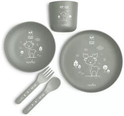 Nuvita étkészlet 5 részes - Sage Green 12 hó+
