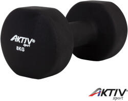 Aktivsport Szépséghibás súlyzó neoprén Aktivsport 8 kg fekete