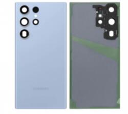 Samsung S918 Galaxy S23 Ultra, Akkufedél, (kameraplexivel), kék (GYÁRI BONTOTT Grade A)