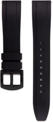  Edelwolle szilikon óraszíj, fekete, 24mm - orabox