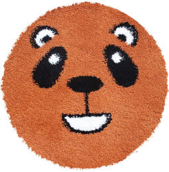 Fantasy Covor Fantasy Panda, Portocaliu, 67x67 cm, Rotund, 2550 gr mp (2211698821794) Covor