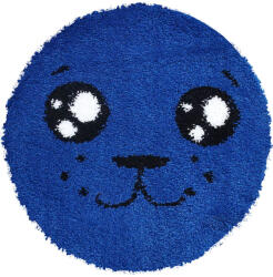 Fantasy Covor Fantasy Foca, Albastru, 67x67 cm, Rotund, 2550 gr mp (2211698821701) Covor