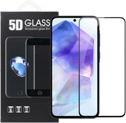  Samsung Galaxy A36 5G / A56 5G üvegfólia, tempered glass, előlapi, 5D, edzett, hajlított, fekete kerettel