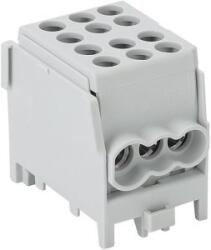 Tracon Electric Főáramköri leágazó kapocs, sínre szerelhető, szürke 2.5-25mm2, max. 1000VAC/DC, max. 101A (FLECU-25-16-3)