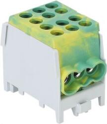 Tracon Electric Főáramköri leágazó kapocs, sínre szerelhető, zöld/sárga 2.5-25mm2, max. 1000VAC/DC, max. 101A (FLECU-25-16-3ZS)