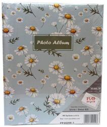 P&O Virágos bedugós fényképalbum - 200 db 10x15 cm képhez (PP46200-3VIRAG-KEK)