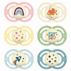 MAM Játszócumi Perfect night, megújult! szilikon lapított (méret: 2) 6+ hó - diaper