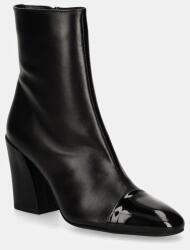 Furla bőr csizma Essential Ankle Boot fekete, női, magassarkú, YI65FNU NE0000 O6000 - fekete Női 38
