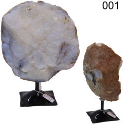 Opal Alb Mineral Natural Brut cu Suport Brazilia - 15-21 x 8-17 x 6-8 cm - 1 Buc