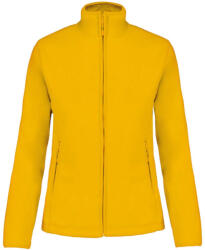 Kariban Női MAUREEN cipzáras polár pulóver, Kariban KA907, Yellow-4XL (ka907ye-4xl)