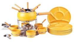 Kaufgut Fondue készlet 6 személyre EVA sárga 29 darab