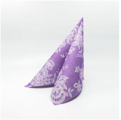 PAW textilhatású szalvéta 40x40 cm 50 lap/csomag Soft lace - lila