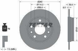 TEXTAR Disc frana TEXTAR 92327203 (92327203)