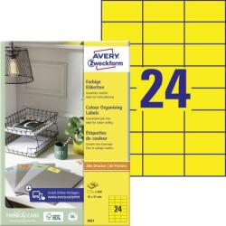 Avery Zweckform Avery univerzális címke - sárga 70 x 37 mm (3451)