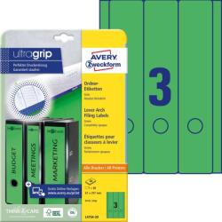 Avery Zweckform Avery iratrendező címke zöld 61 x 297 mm (L4754-20)