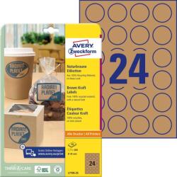 Avery-Zweckform Avery barna Kraft címke Ø 40 mm - barna (L7105-25)