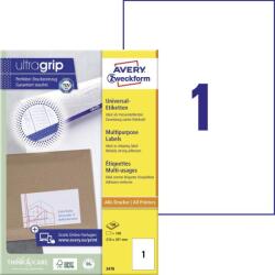 Avery Zweckform Avery univerzális címke - fehér 210 x 297 mm (3478)