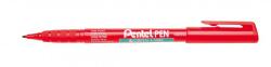 Pentel marker alkoholos tűhegyű 89%-ban újrahasznosított 1, 2 mm - piros (NMS50-BO)