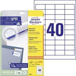 Avery Zweckform Avery univerzális címke - fehér 48, 5 x 25, 4 mm (4780)
