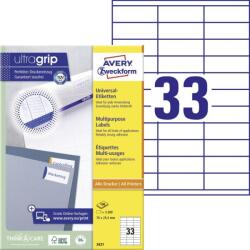 Avery Zweckform Avery univerzális címke - fehér 70 x 25, 4 mm (3421)